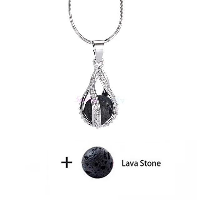 Essential Oil Diffuser Locket Necklace Simply Pretty Drop Styles, Cube and Heart