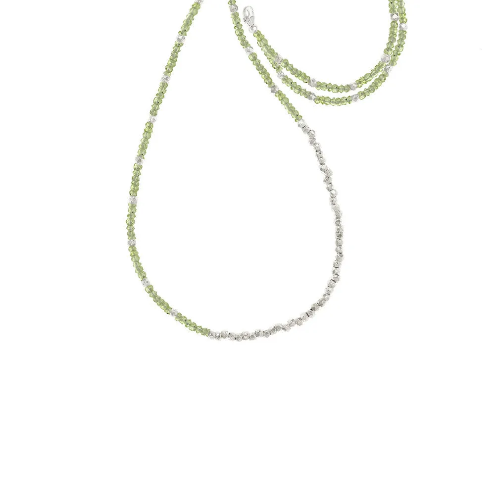 Extra Long Reverse Fade Gemstone Necklace