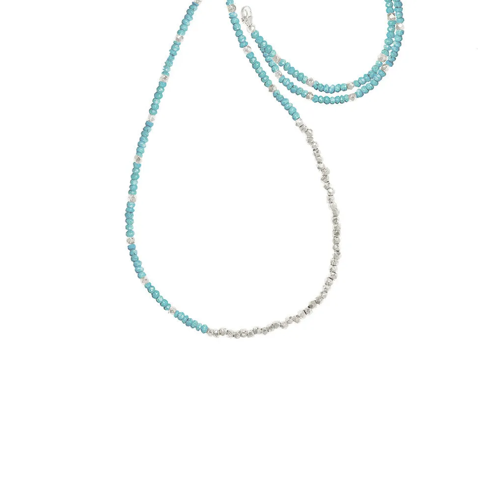 Extra Long Reverse Fade Gemstone Necklace