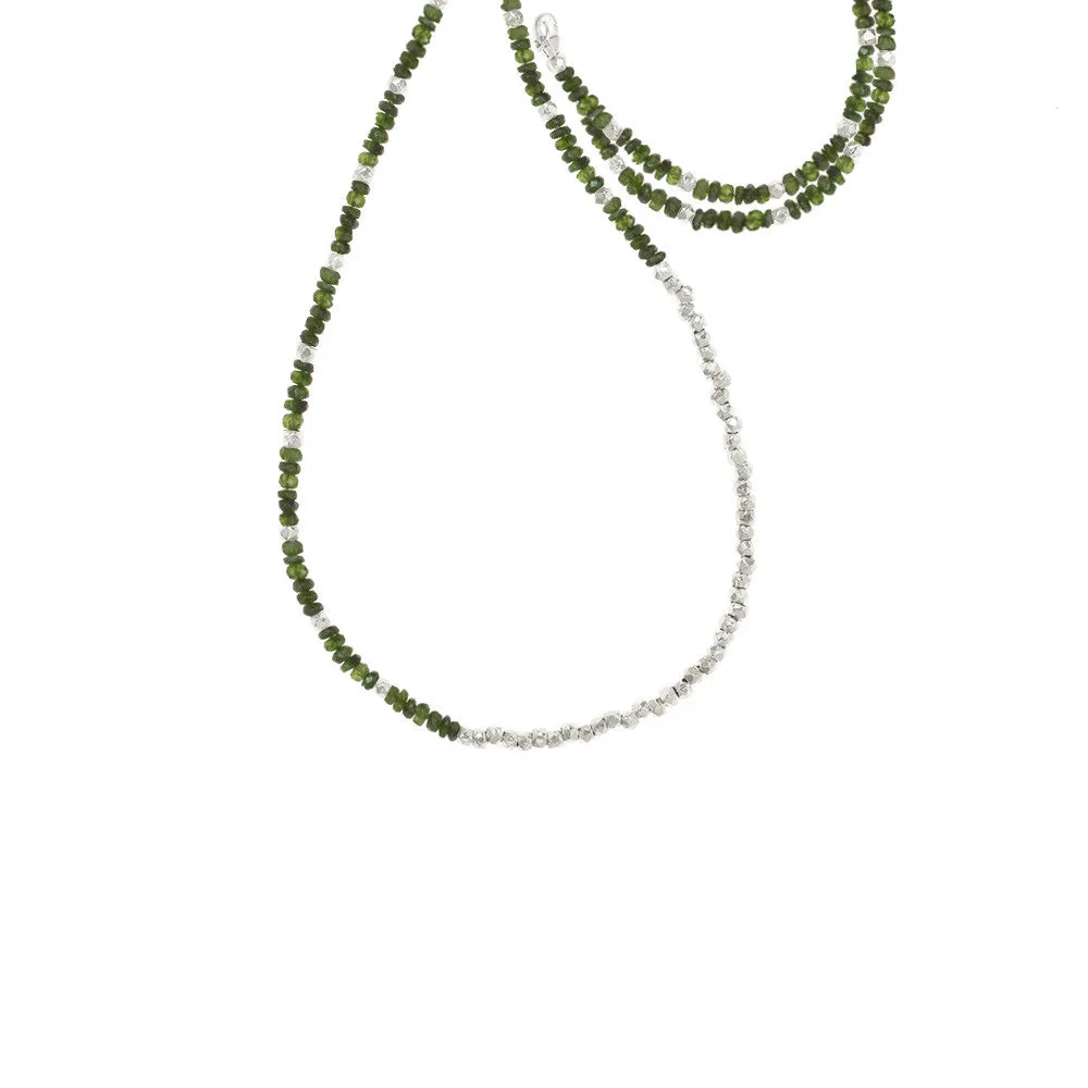 Extra Long Reverse Fade Gemstone Necklace