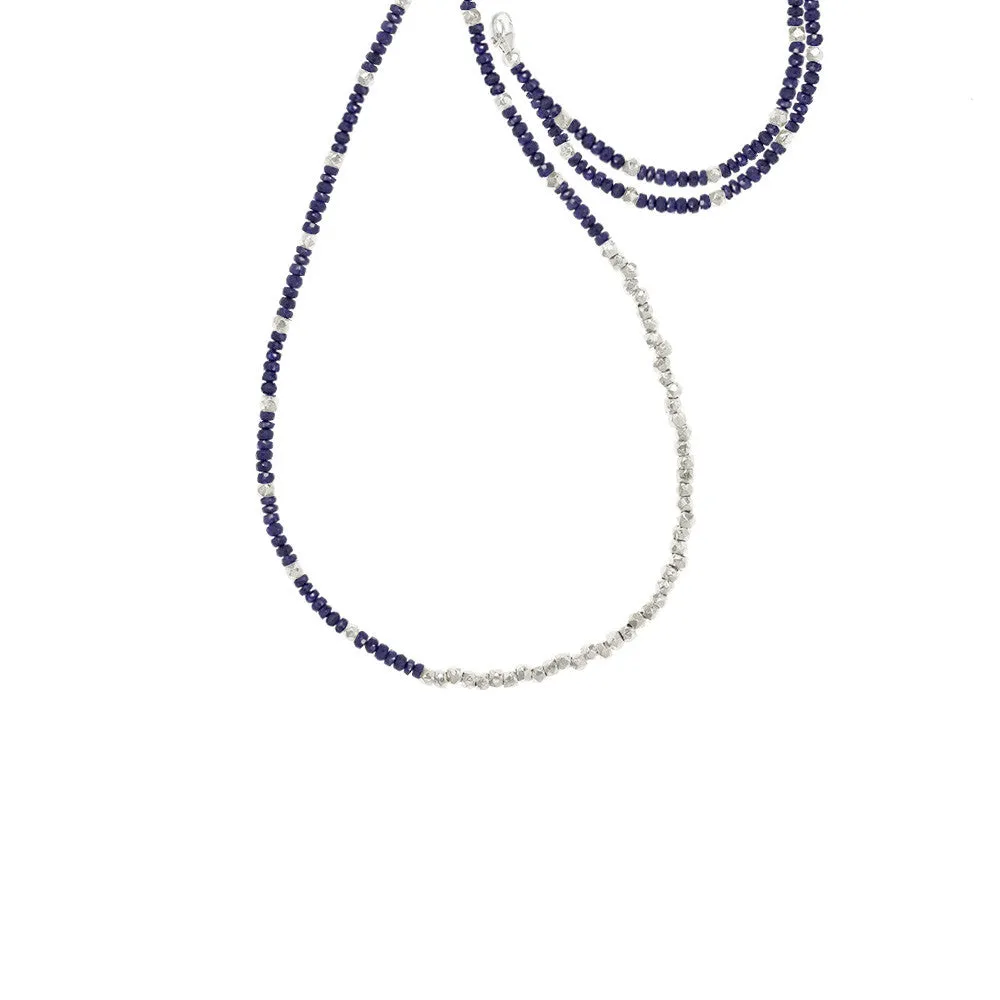 Extra Long Reverse Fade Gemstone Necklace