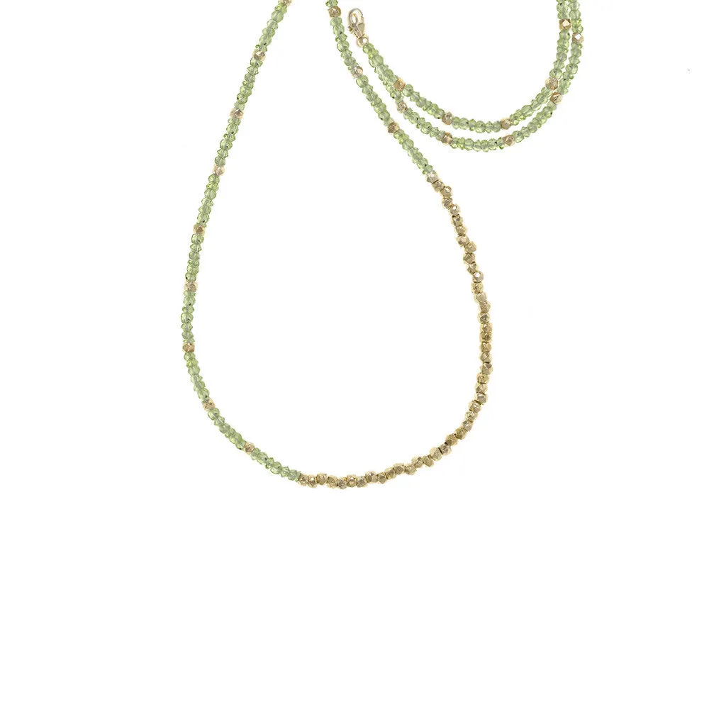 Extra Long Reverse Fade Gemstone Necklace