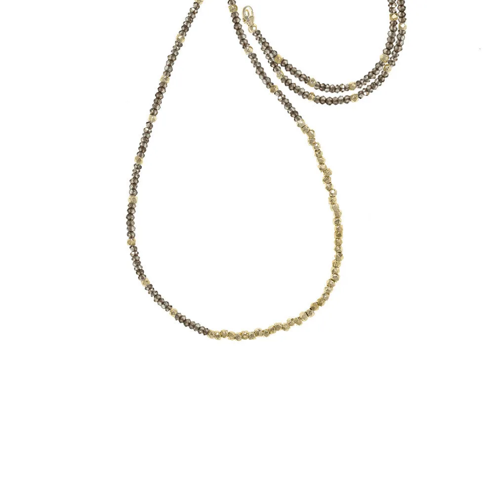 Extra Long Reverse Fade Gemstone Necklace