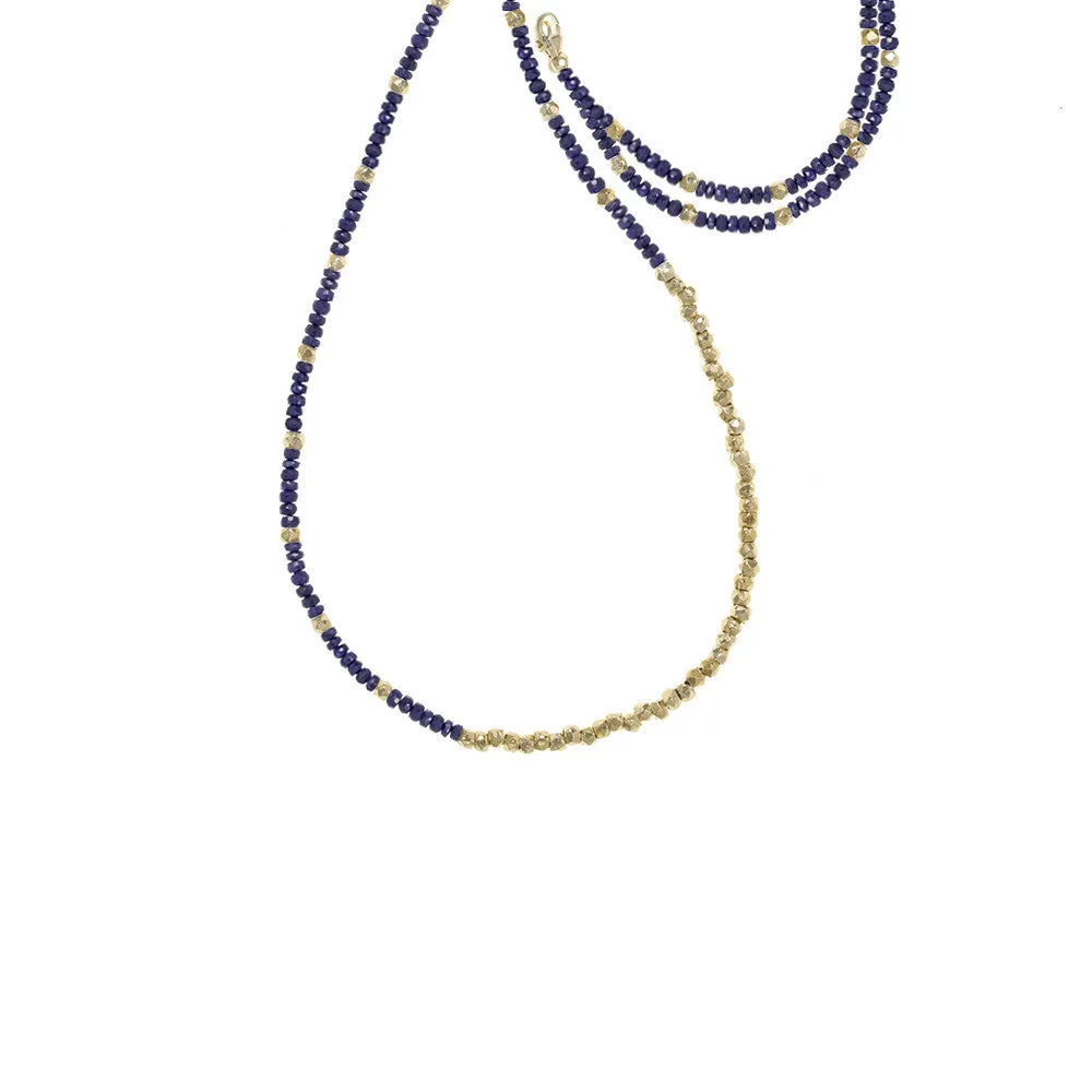 Extra Long Reverse Fade Gemstone Necklace