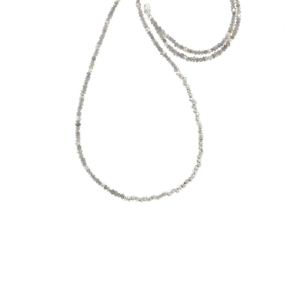 Extra Long Reverse Fade Gemstone Necklace