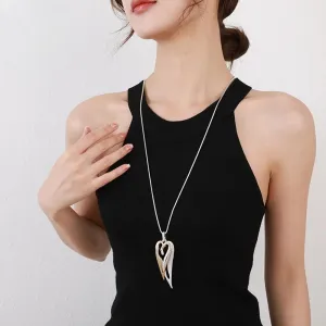 Fashion Irregular Necklace for Women Trendy Gold Color Silver Color Long Collar Chains Pendants