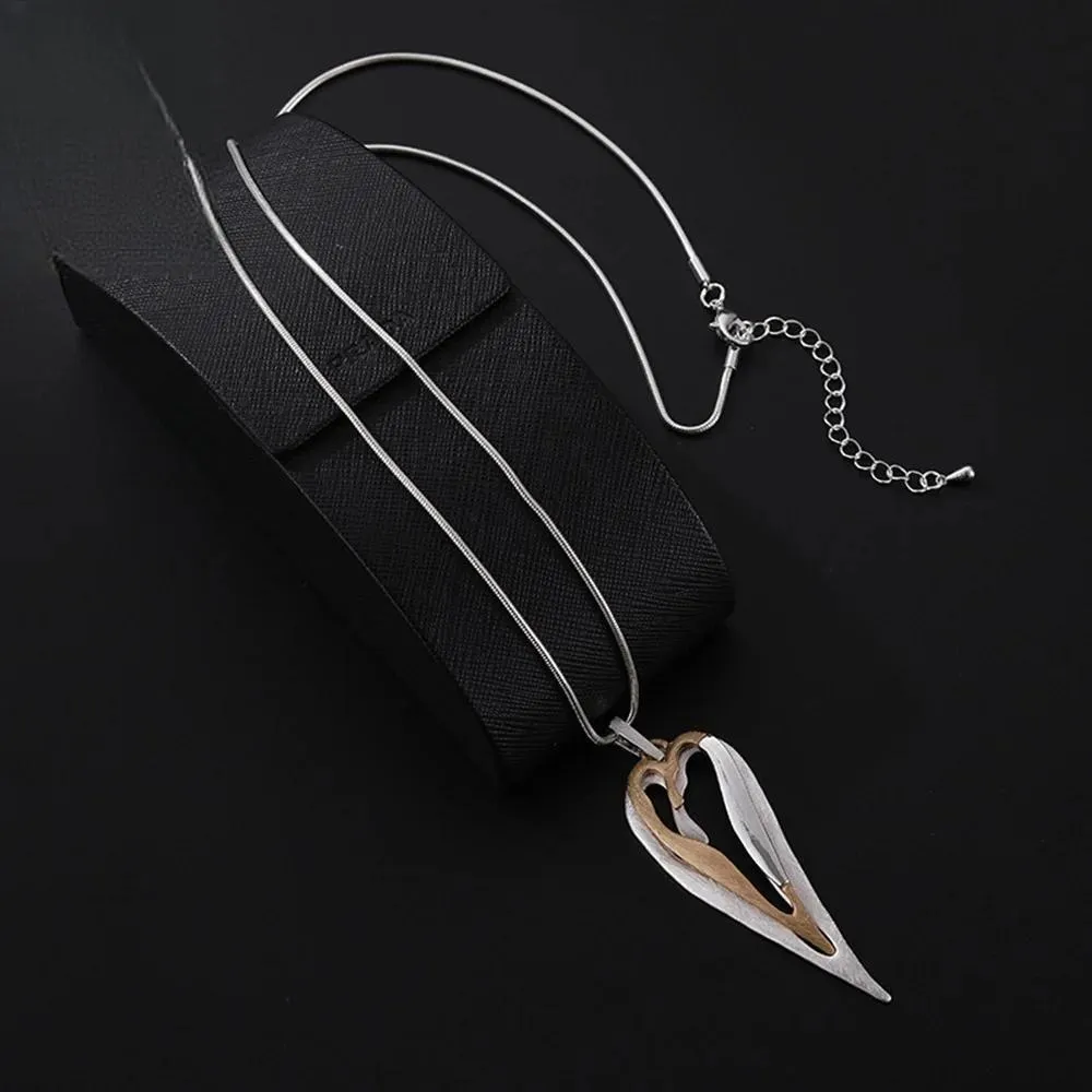 Fashion Irregular Necklace for Women Trendy Gold Color Silver Color Long Collar Chains Pendants