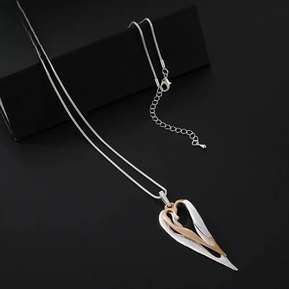 Fashion Irregular Necklace for Women Trendy Gold Color Silver Color Long Collar Chains Pendants