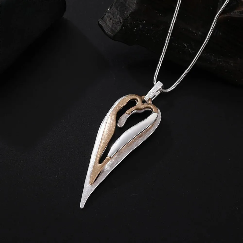 Fashion Irregular Necklace for Women Trendy Gold Color Silver Color Long Collar Chains Pendants