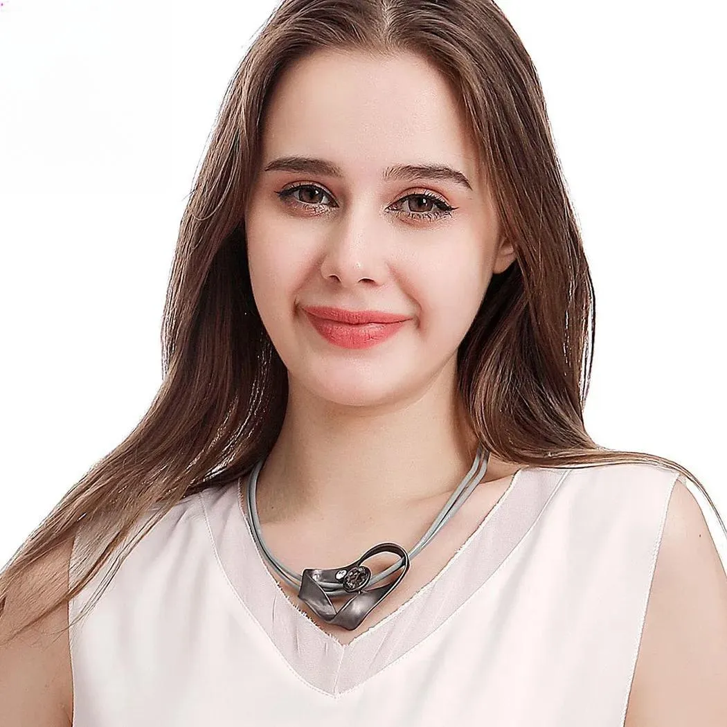 Fashion Neck Chains Necklace Leather Goth Suspension Pendants