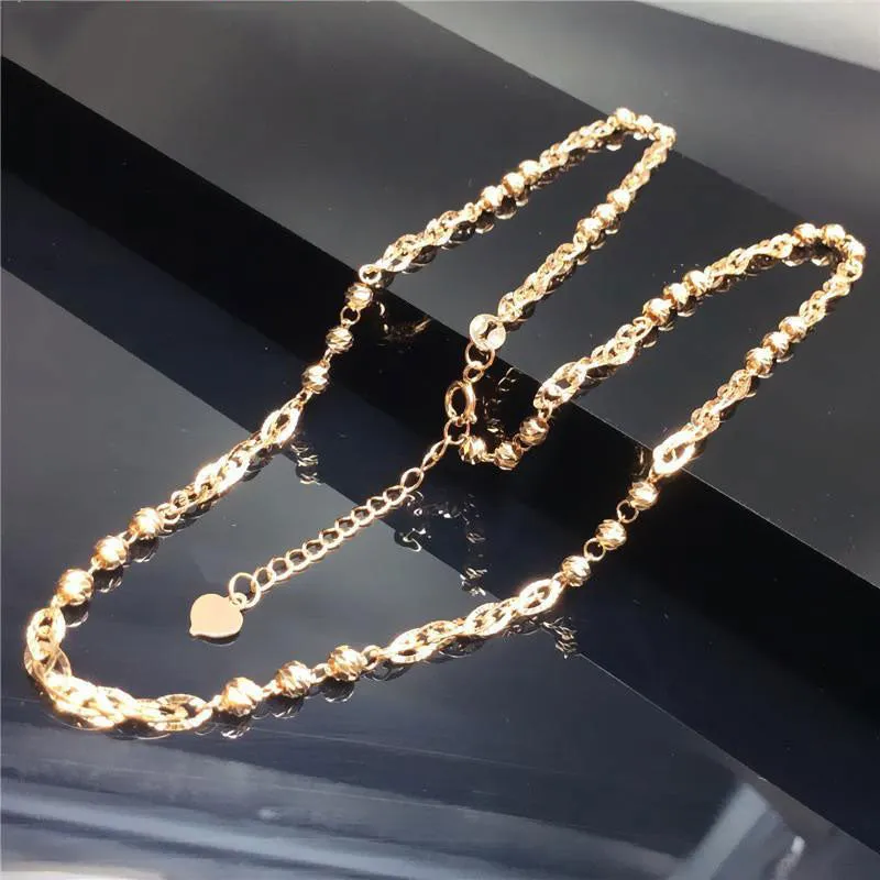 fashionable shiny new irregular stacking chains neckalce for woman