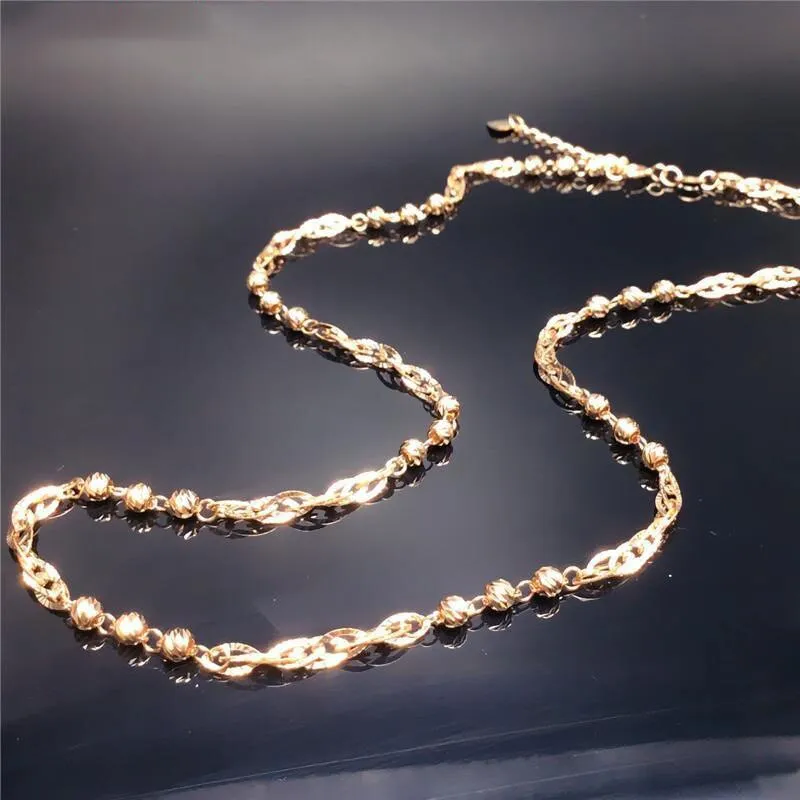 fashionable shiny new irregular stacking chains neckalce for woman