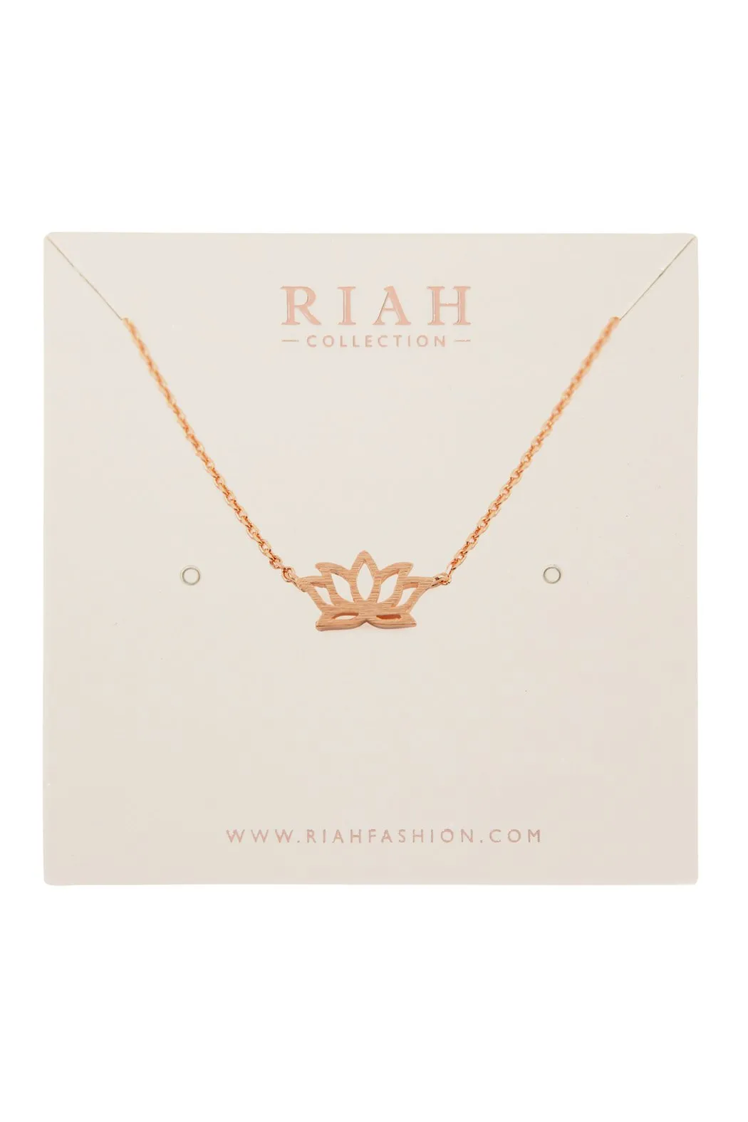 Flower Cast Necklace