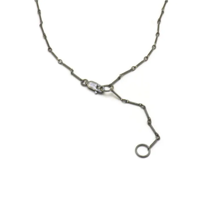 Halo Necklace - Sterling Silver   18k Gold