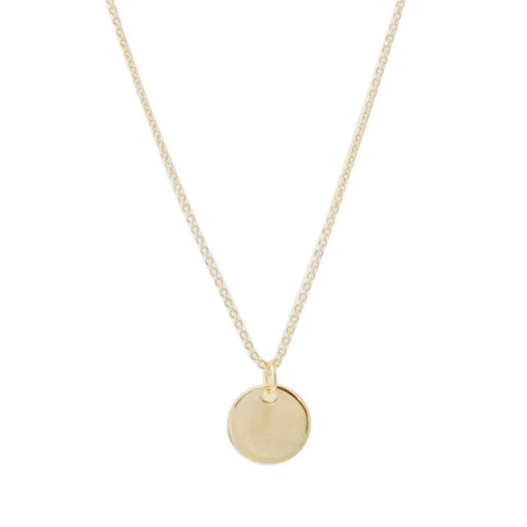 Hanging Sun Disc Necklace