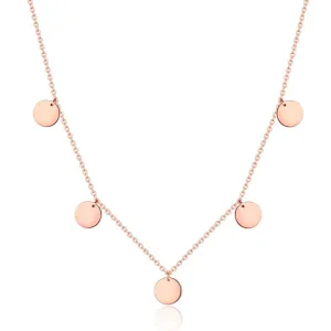 Happiness Circle Necklace Rose Gold