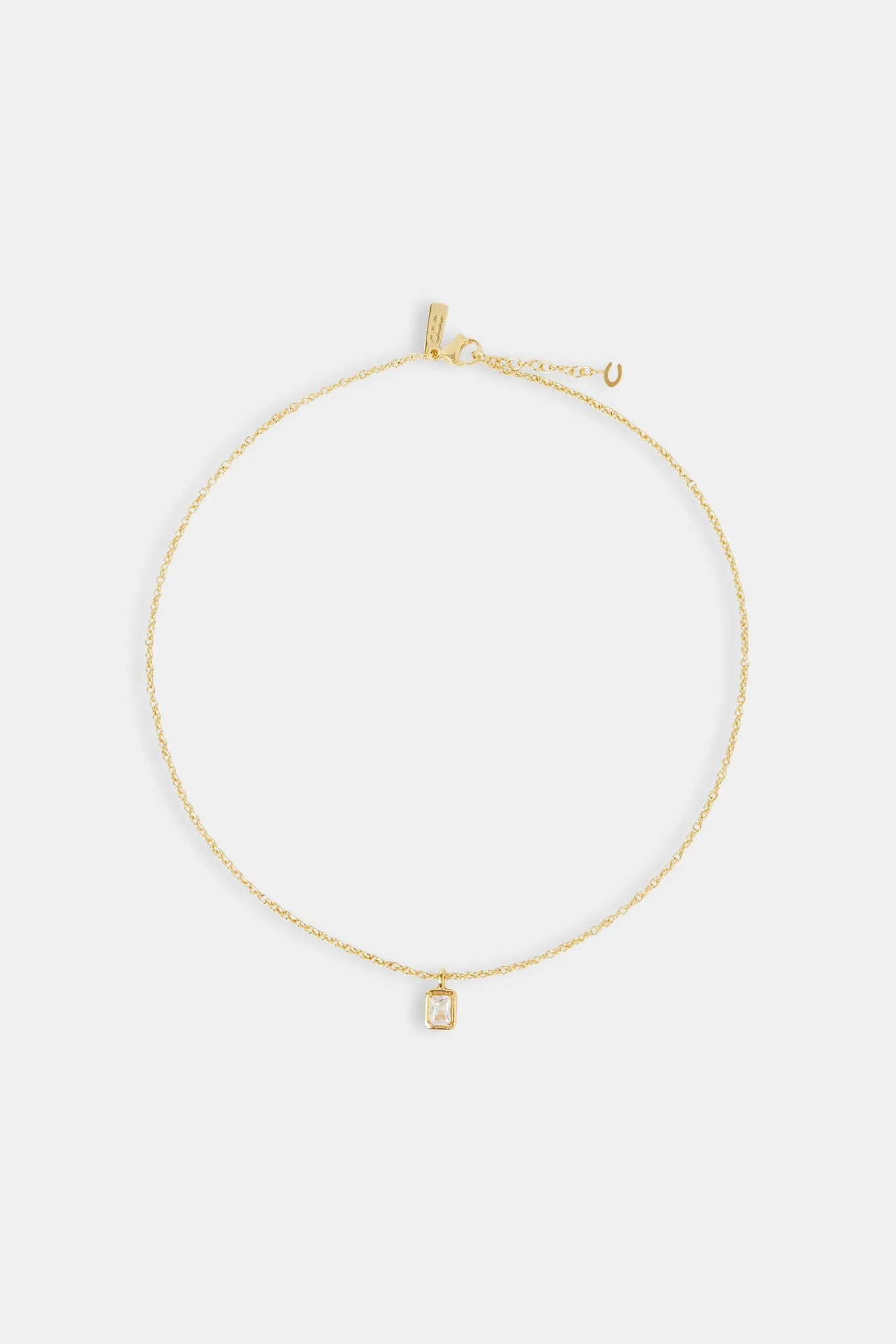 Iced Bezel Necklace - 10mm