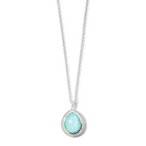 IPPOLITA Chimera Turquoise Teardrop Pendant with Diamonds