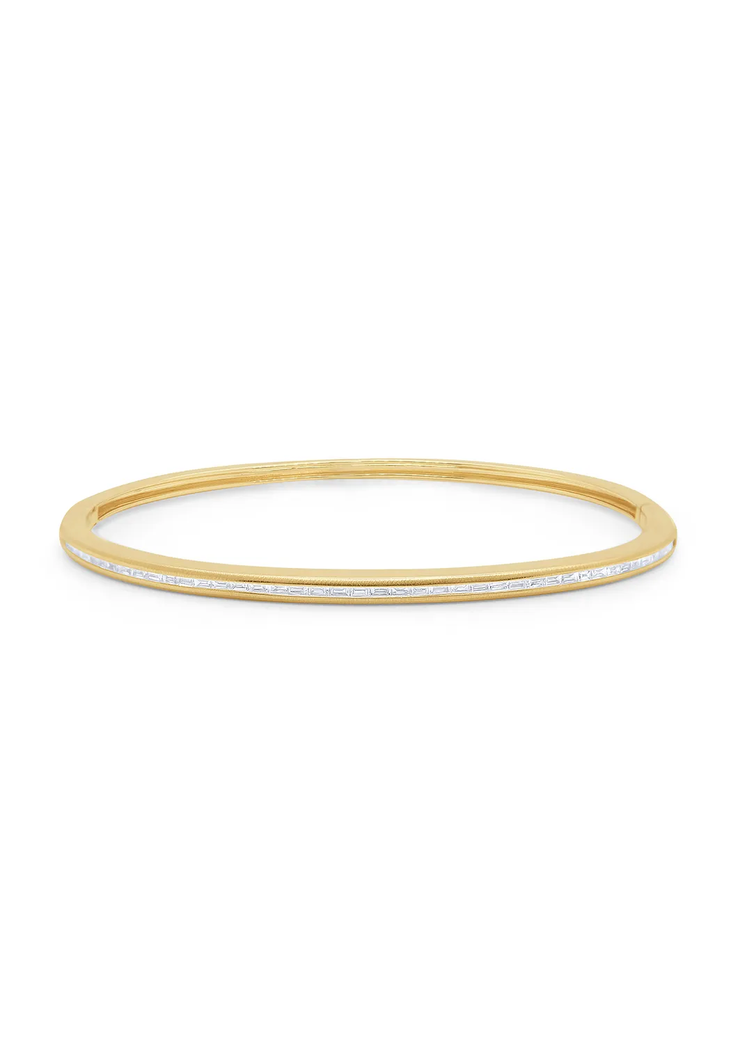 KC Designs 14KYG Baguette Diamond Bangle Bracelet