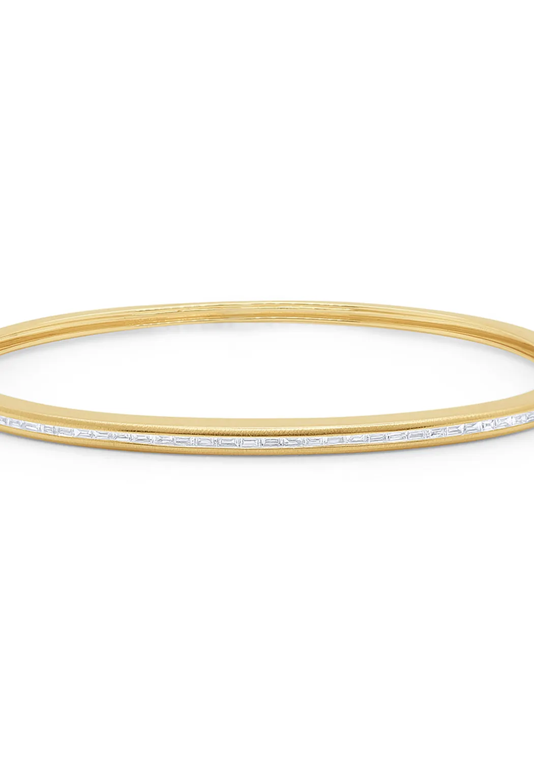 KC Designs 14KYG Baguette Diamond Bangle Bracelet