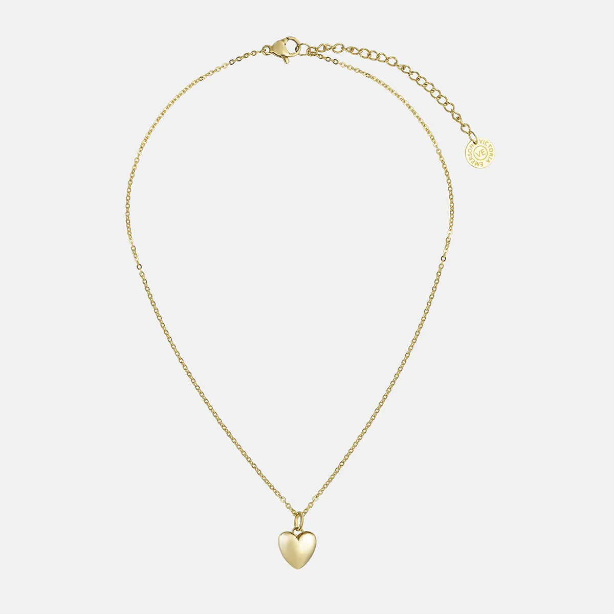 Love Pendant Staple Chain Necklace Set - Mom & Mini