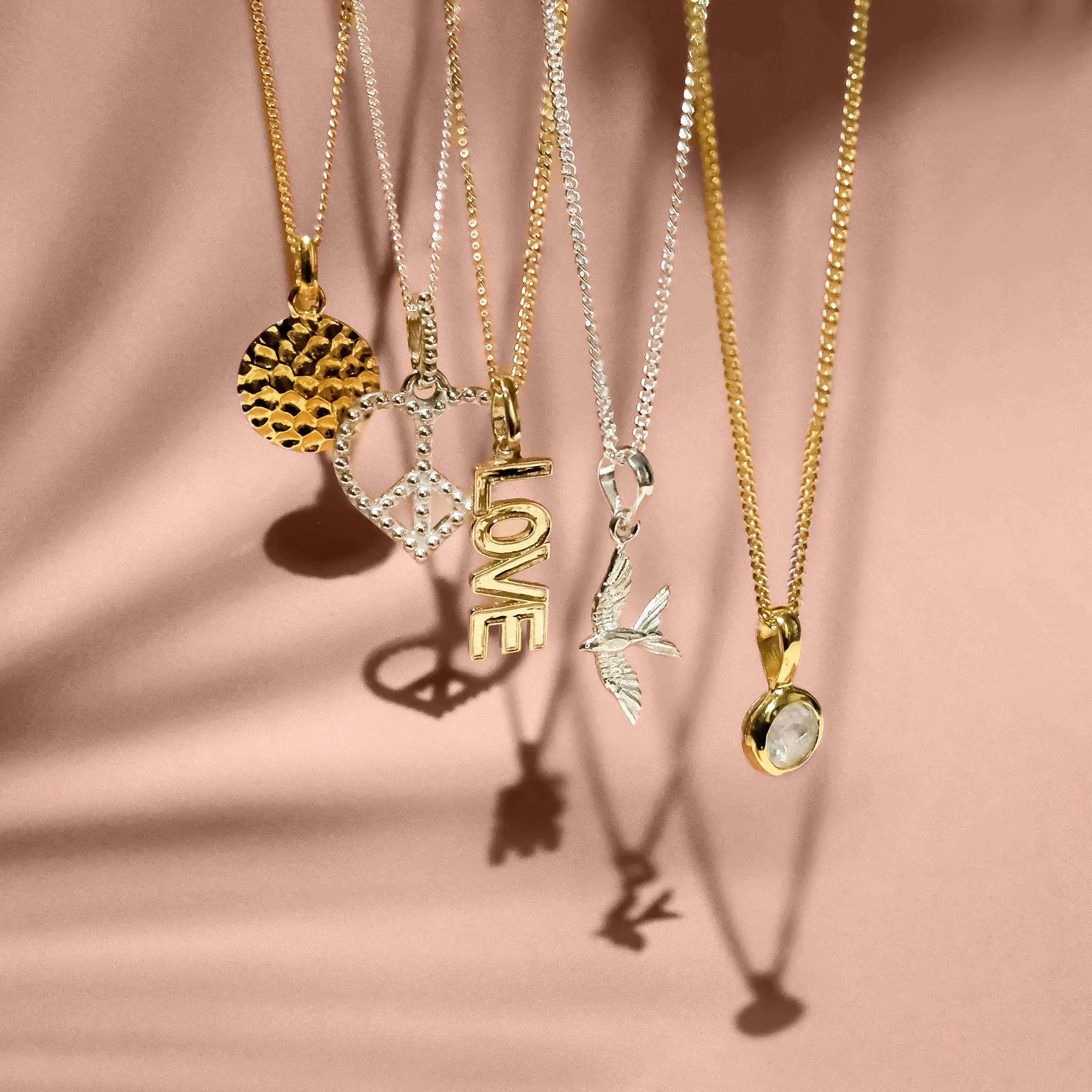 Love Rocks Necklace - Gold