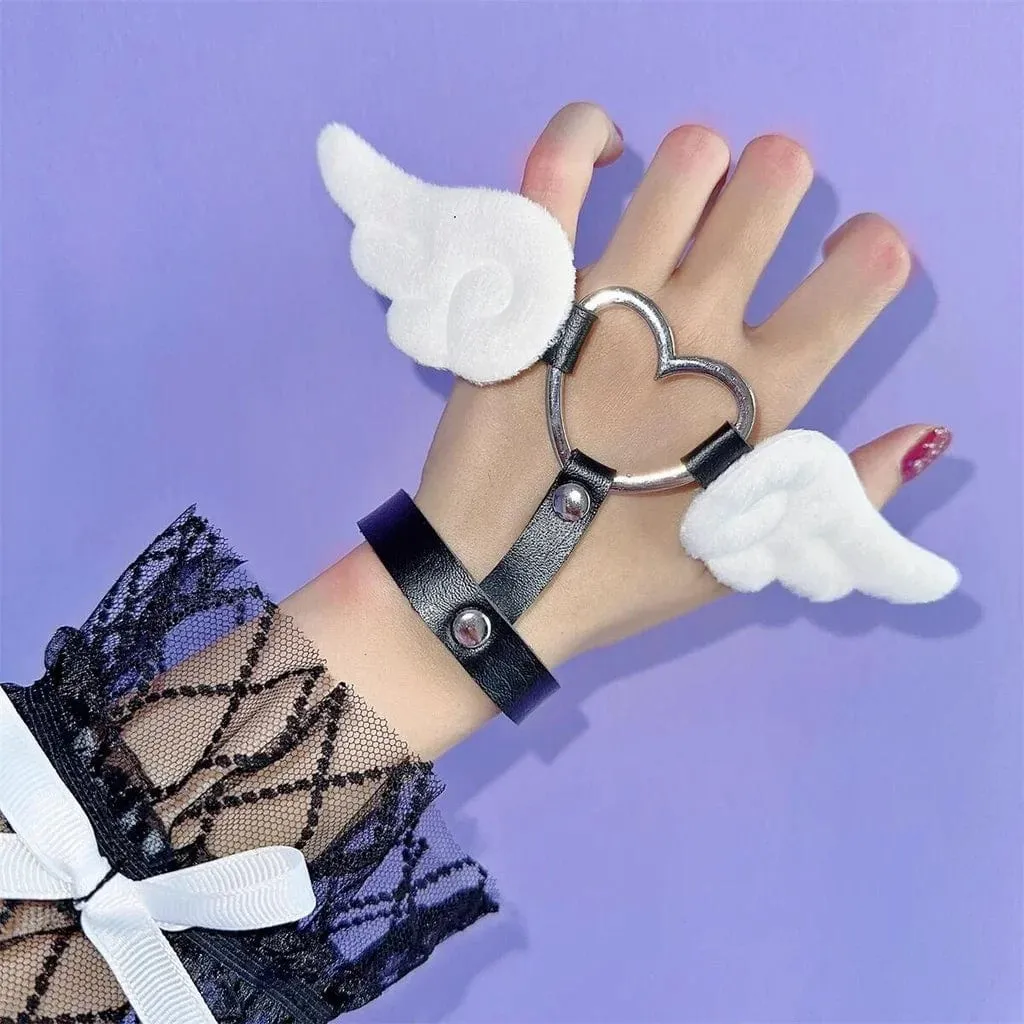 Love Wings Leather Bracelets