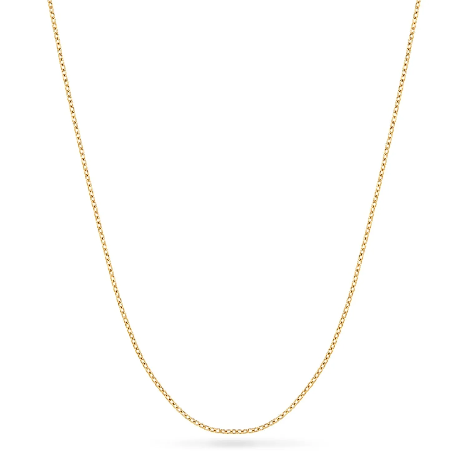 Lowercase Initial Fine Chain Necklace (Gold)
