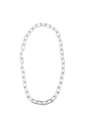 Medium Link Necklace in 18K White Gold (Classic Links)