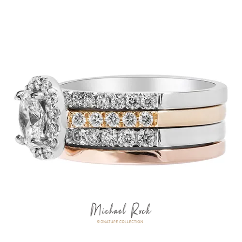Michael Rock Signature Collection White Gold Oval