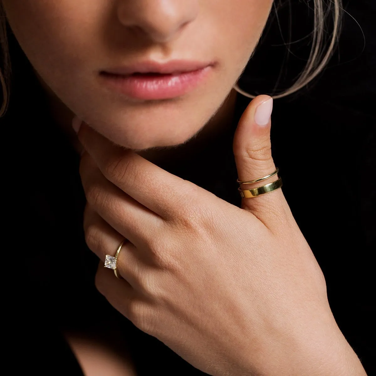 Noémie Solitaire Pick Your Diamond Shape Engagement Ring