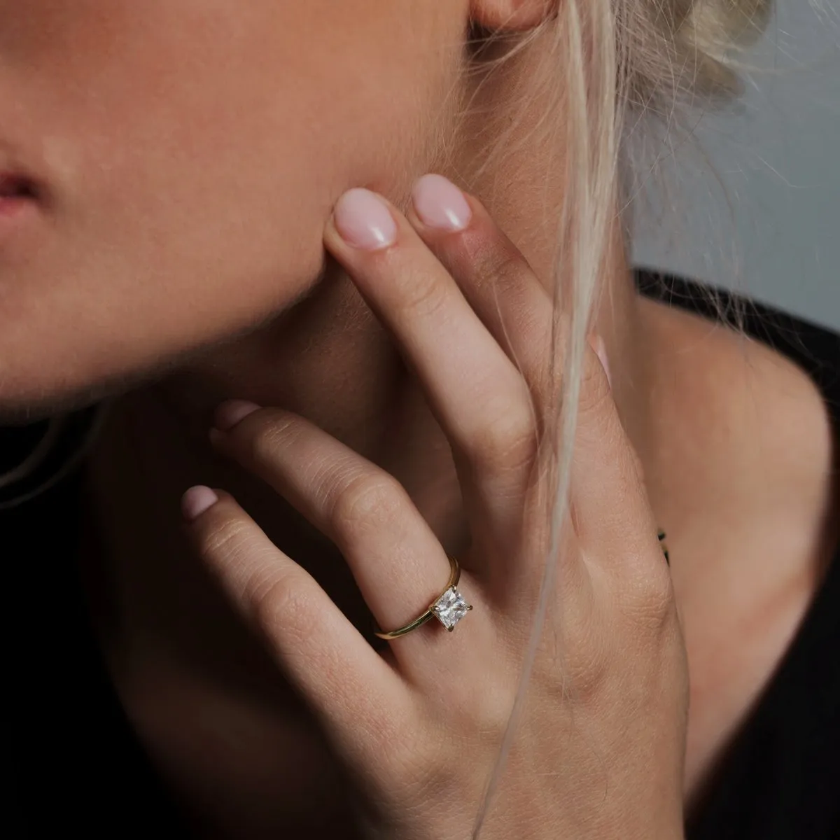 Noémie Solitaire Pick Your Diamond Shape Engagement Ring