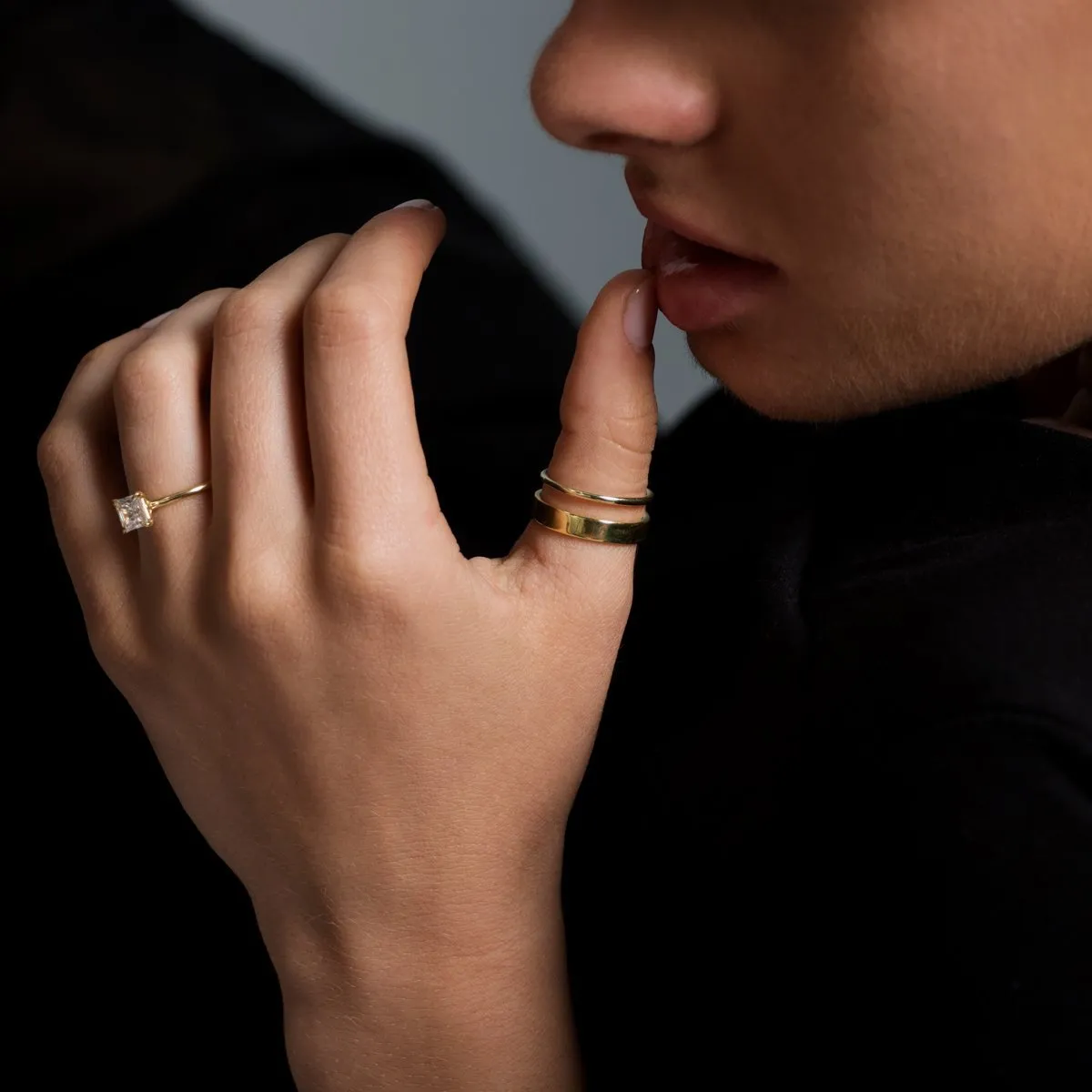 Noémie Solitaire Pick Your Diamond Shape Engagement Ring