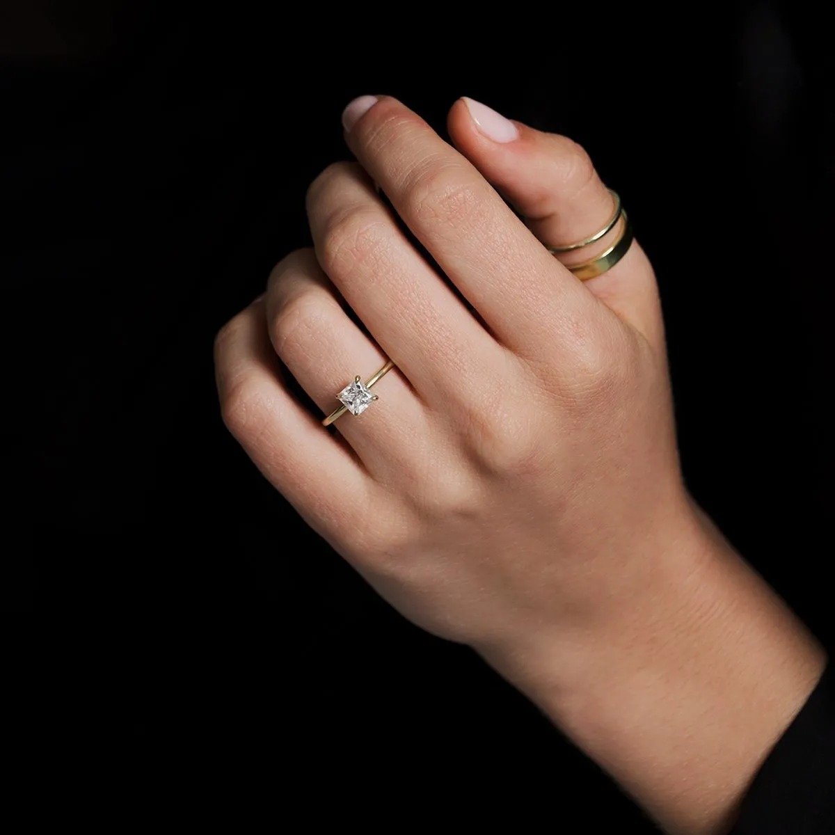 Noémie Solitaire Pick Your Diamond Shape Engagement Ring