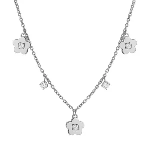 Nomination MySophie Necklace, Rich, Flower, Cubic Zirconia, Sterling Silver