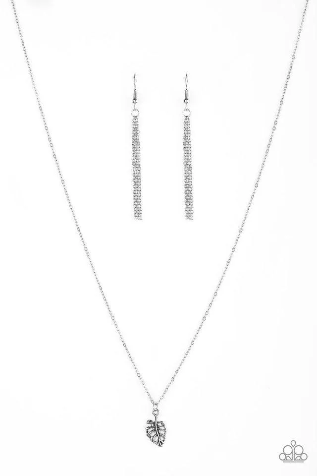 Paparazzi Necklace ~ Palm Tree Retreat - Silver