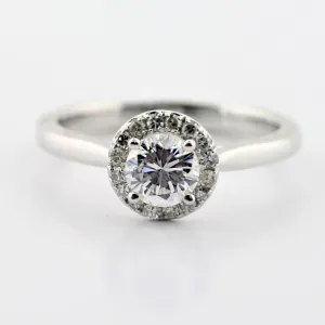 Platinum Diamond Halo Engagement Ring