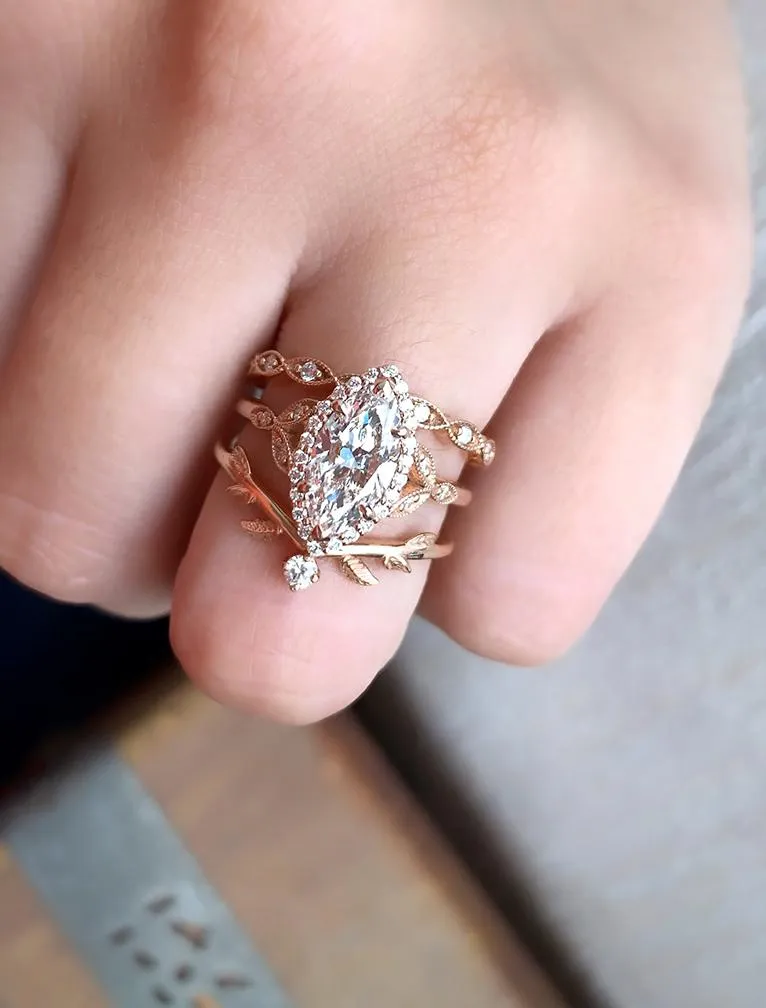 Rachael Marquise, Lusia, & Adelixa Ring Set