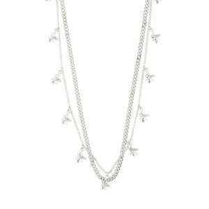 RIKO necklaces, 2-in-1 set, silver-plated