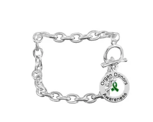 Round Organ Donors Chunky Charm Bracelets