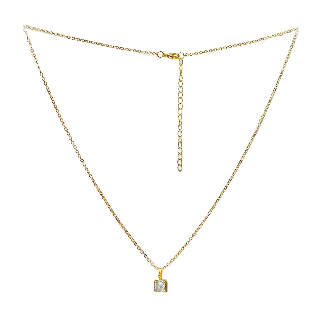 Set Of Two Gold-Toned Diamante Mini Pendant & Stud Earrings