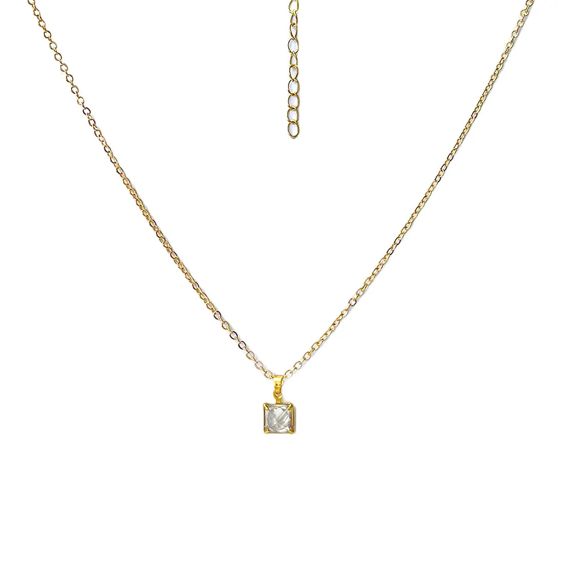 Set Of Two Gold-Toned Diamante Mini Pendant & Stud Earrings