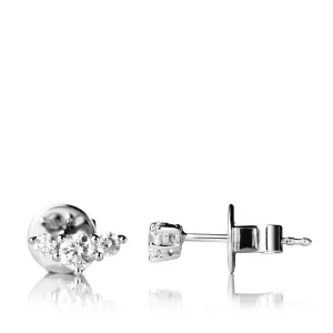 Signatur Three 18K Gold, Rosegold or Whitegold Studs w. Diamonds