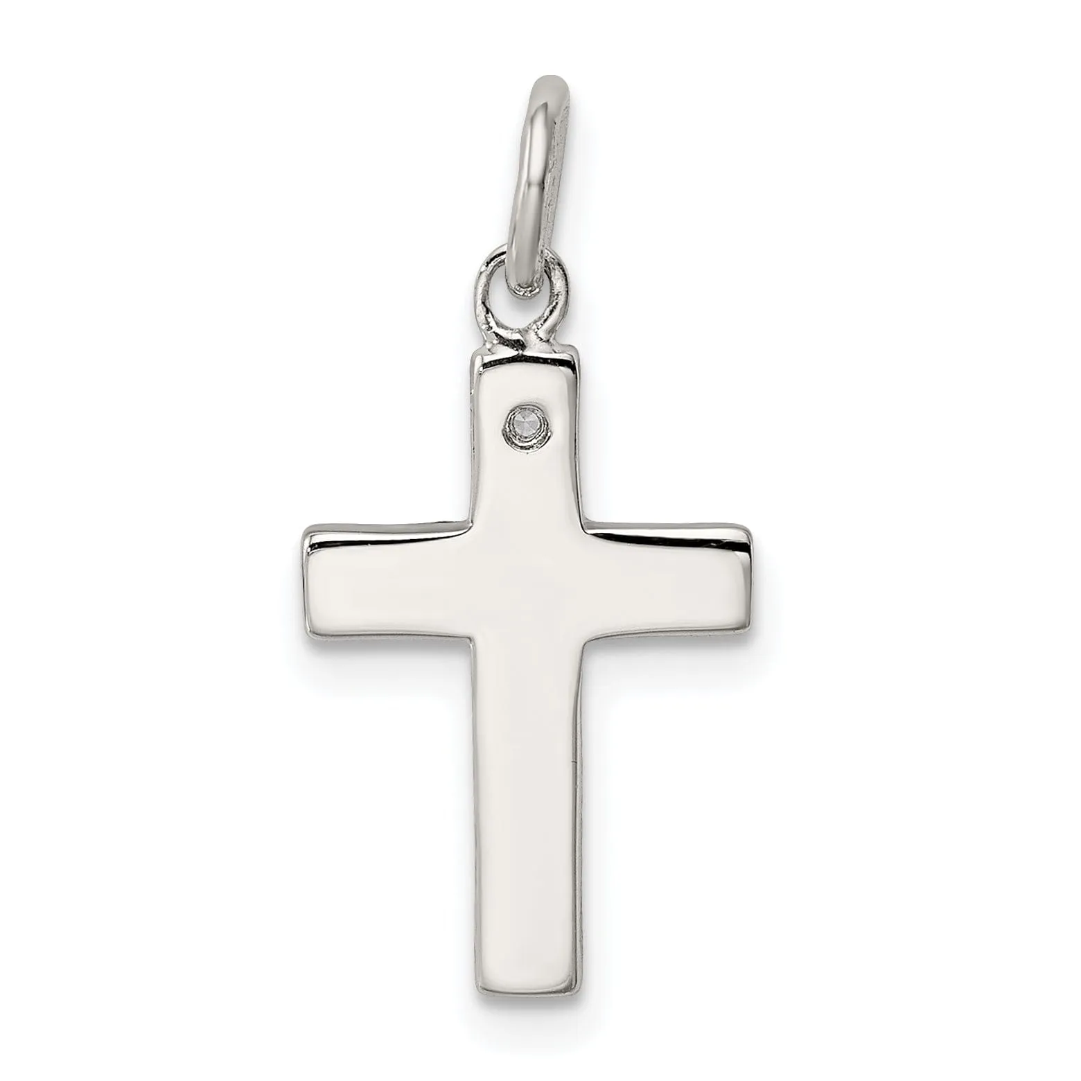 Silver Antique Finish Latin Faith Cross Pendant