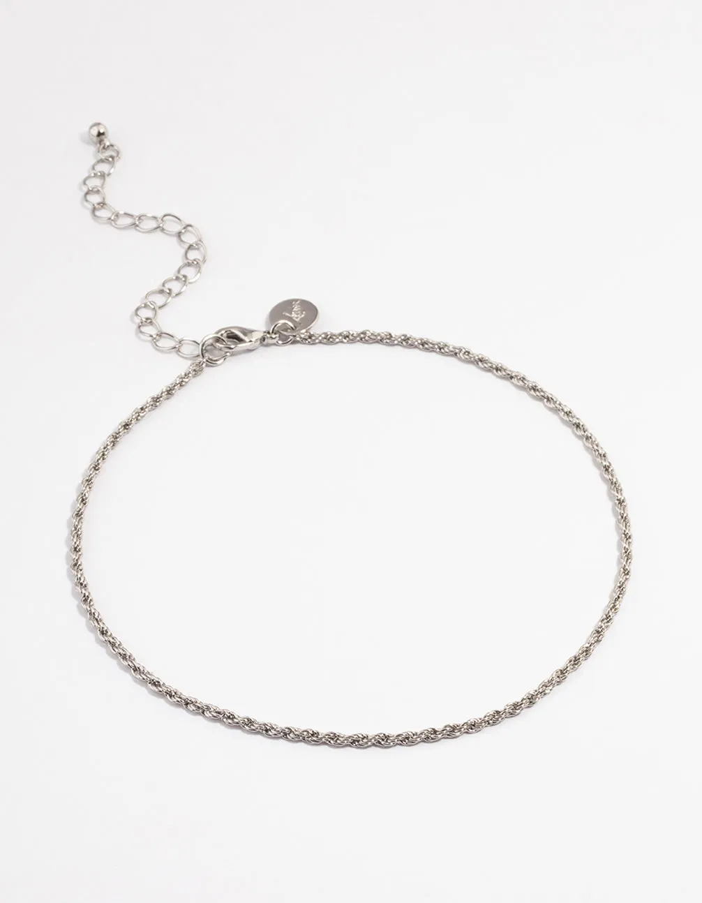 Silver Rope Chain Choker