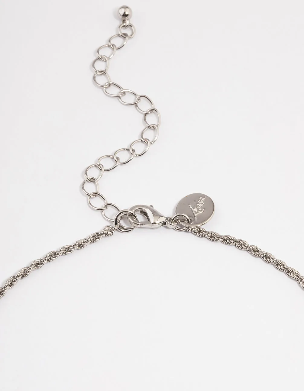Silver Rope Chain Choker