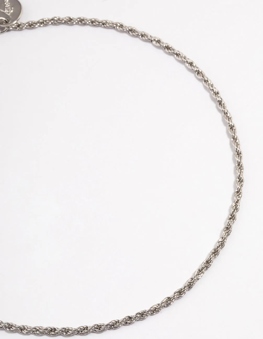 Silver Rope Chain Choker