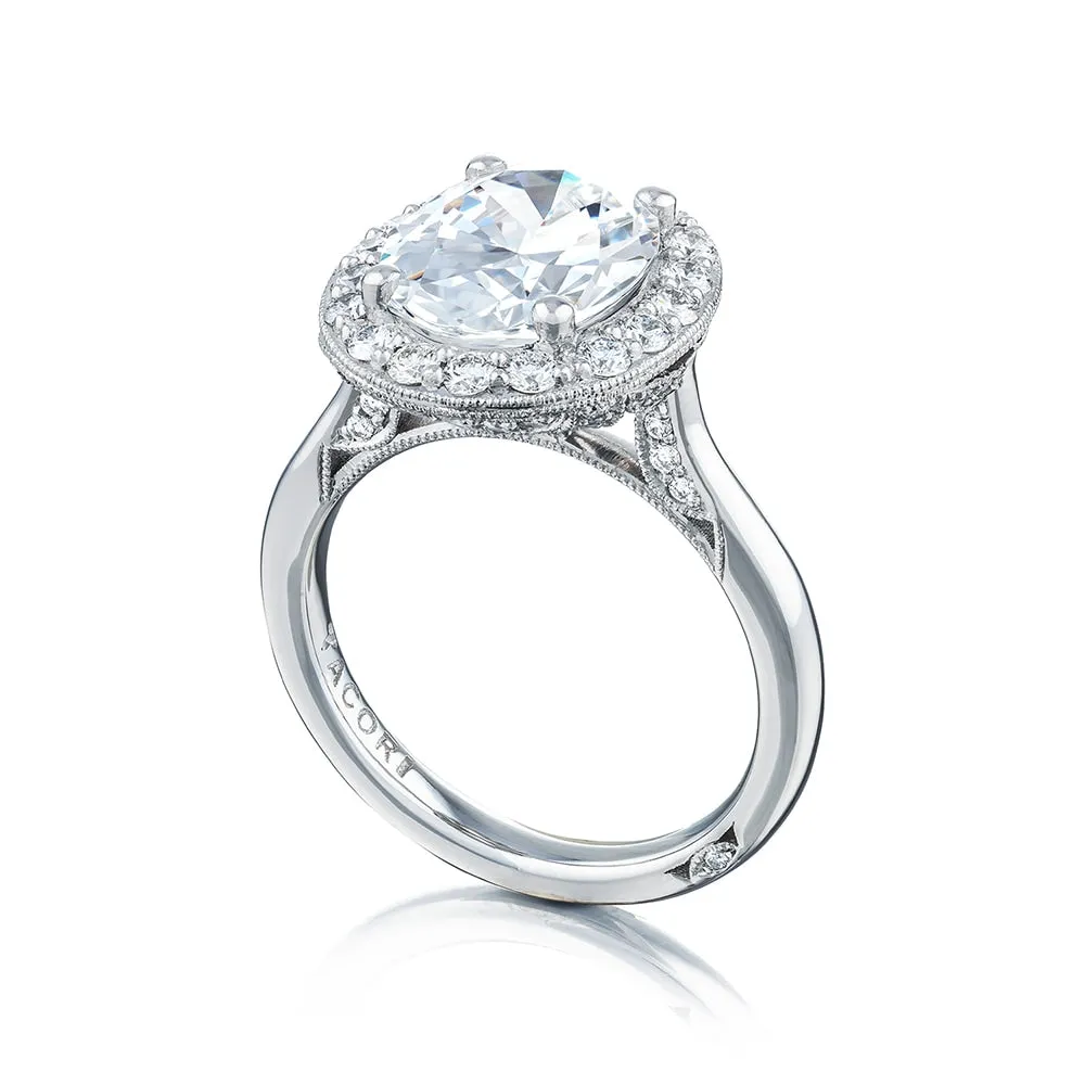 Simply Tacori RoyalT Oval Bloom Engagement Ring Setting