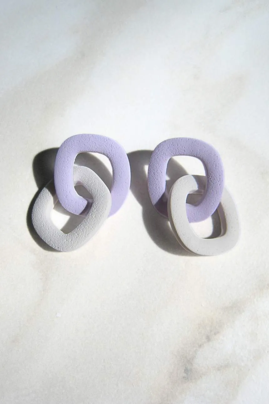Square Life Saver – Abstract Square Earrings