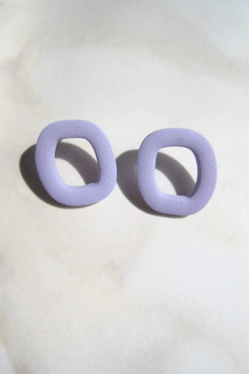 Square Life Saver – Abstract Square Earrings